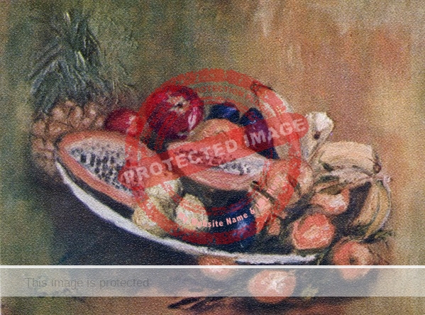 Lona Isoard: Still Life with Fruit. (ca 1972)