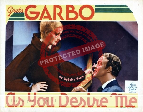 Greta Garbo and Roland Varno in "As You Desire Me" (1932)