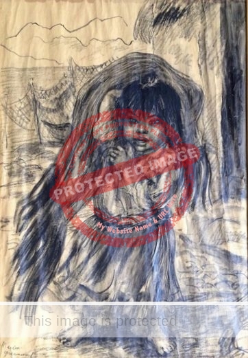 Marion Greenwood. 1969. Chapala girl. (damaged drawing - best available illustration) 