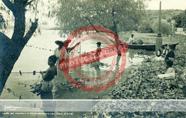 Mauricio Yáñez. c 1935?. Lake Chapala fishermen.