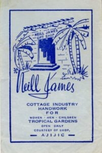 Neill James' store label