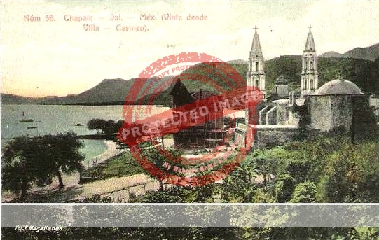 Pedro Magallanes. Undated. View of Chapala from Villa Carmen.