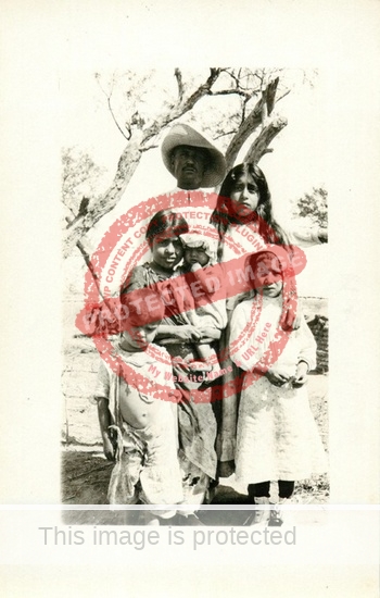 F. Faideau. ca 1920. Local children near Chapala. (Delcampe image)