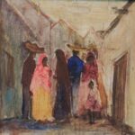 Prolific painter and batik artist Gustel Foust lived in Ajijic in the 1980s