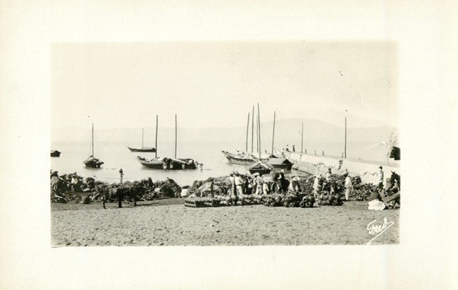 F. Faideau. ca 1920. Le port de Chapala. (The port of Chapala) - (Delcampe image)