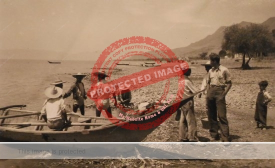 Lake Chapala, ca 1941. (Photo from Johnsons' photo album, in collection of author); all rights reserved.