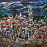 Chicago painter Harry Mintz (1907-2002) was a regular visitor to Lake Chapala during the 1970s and 1980s