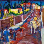 Art mystery: Who is "Ellen" who painted this fun and vibrant view titled "Chapala"?