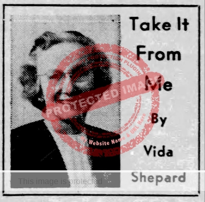 Vida Shepard, 1955