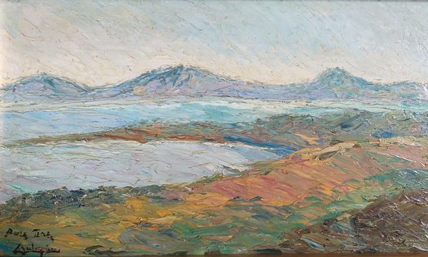 Luis Sahagún. c 1974. Lake Chapala (detail). Reproduced courtesy of Eduardo Sahagún.