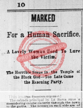 One version of "The Sorceress," Cincinnati Enquirer, 1894.