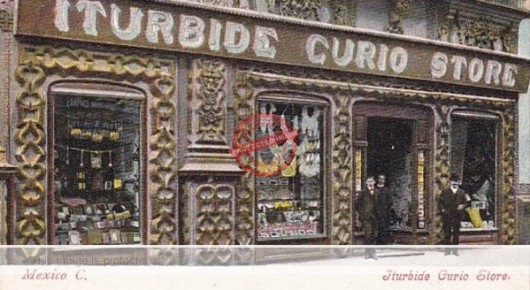 Iturbide Curio Store (publicity postcard image)
