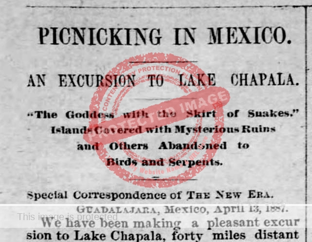 Mrs Fannie Ward. 1887. Picnicking in Mexico.