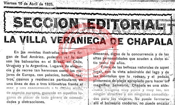 El Informador, 10 April 1925