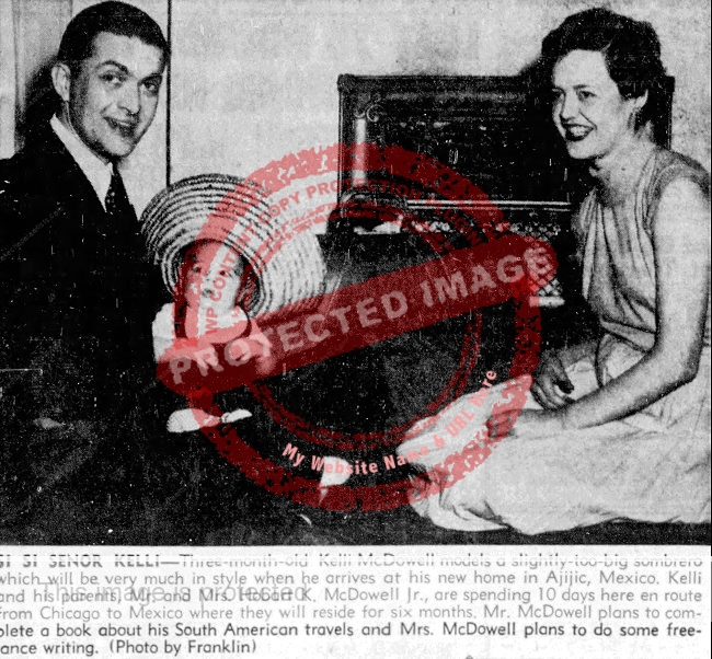 McDowell family, San Angelo Evening Standard, 1953 (Photo: Franklin)