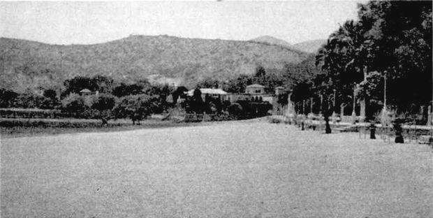 "Where the water of the lake came right up to the improvised boardwalk seen on the right in the picture, now there is a walk of hundreds of yards to reach it." (Meccano Magazine, December 1956)