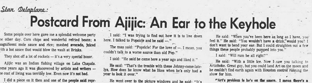 Everett Herald, 1 Aug 1970. Stan Delaplane.
