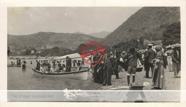 José Edmundo Sánchez. Beach and boat trips, Chapala, c. 1920.