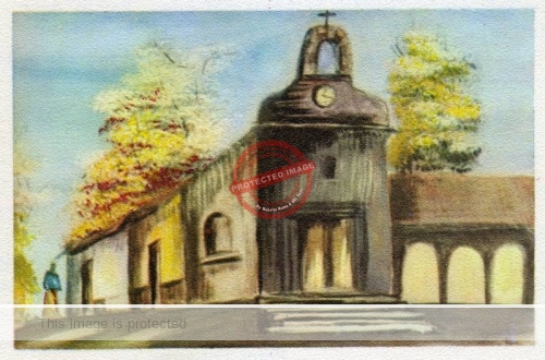 Antonio López Vega. Iglesia. Watercolor.